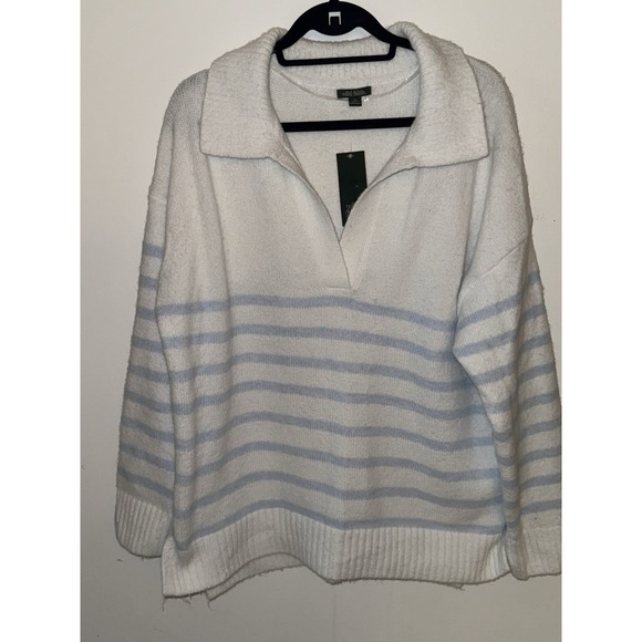 wild fable Light Blue And White Sweatshirt Size XL - Picture 9 of 9